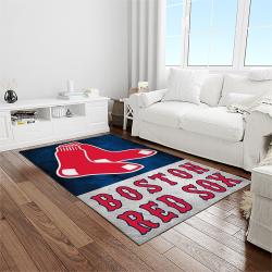 MLB Boston Red Sox Baseball Team Logo Rectangle Area Rug BRS65