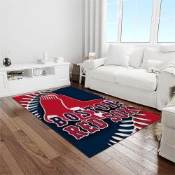 MLB Boston Red Sox Baseball Team Logo Rectangle Area Rug BRS66