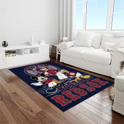 MLB Boston Red Sox Baseball Team Logo Rectangle Area Rug BRS67
