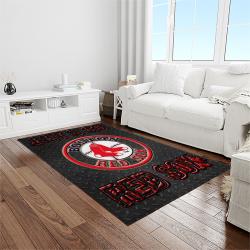 MLB Boston Red Sox Baseball Team Logo Rectangle Area Rug BRS70
