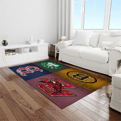 MLB Boston Red Sox Baseball Team Logo Rectangle Area Rug BRS77