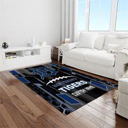 MLB Detroit Tigers Baseball Team Logo Rectangle Area Rug DT04