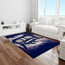 MLB Detroit Tigers Baseball Team Logo Rectangle Area Rug DT06