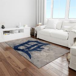 MLB Detroit Tigers Baseball Team Logo Rectangle Area Rug DT10