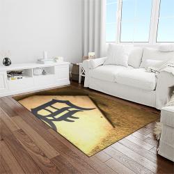 MLB Detroit Tigers Baseball Team Logo Rectangle Area Rug DT18