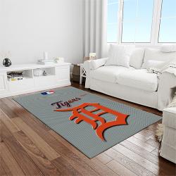 MLB Detroit Tigers Baseball Team Logo Rectangle Area Rug DT20