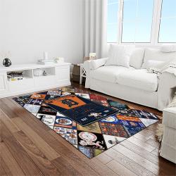 MLB Detroit Tigers Baseball Team Logo Rectangle Area Rug DT29