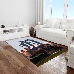 MLB Detroit Tigers Baseball Team Logo Rectangle Area Rug DT35