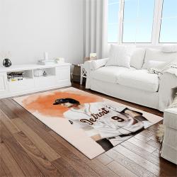 MLB Detroit Tigers Baseball Team Logo Rectangle Area Rug DT38