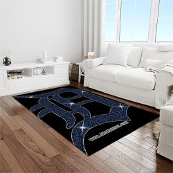 MLB Detroit Tigers Baseball Team Logo Rectangle Area Rug DT45