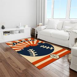 MLB Detroit Tigers Baseball Team Logo Rectangle Area Rug DT52