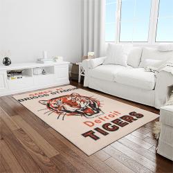 MLB Detroit Tigers Baseball Team Logo Rectangle Area Rug DT57