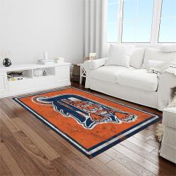 MLB Detroit Tigers Baseball Team Logo Rectangle Area Rug DT61