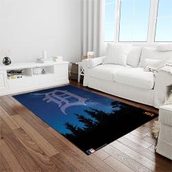 MLB Detroit Tigers Baseball Team Logo Rectangle Area Rug DT65