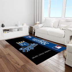 MLB Kansas City Royals Baseball Team Logo Rectangle Area Rug KCR04