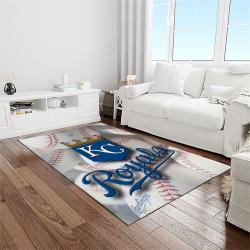 MLB Kansas City Royals Baseball Team Logo Rectangle Area Rug KCR19