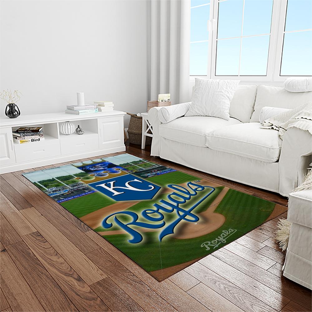 MLB Kansas City Royals Baseball Team Logo Rectangle Area Rug KCR38