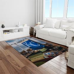 MLB Kansas City Royals Baseball Team Logo Rectangle Area Rug KCR39