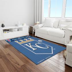 MLB Kansas City Royals Baseball Team Logo Rectangle Area Rug KCR51