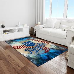 MLB Kansas City Royals Baseball Team Logo Rectangle Area Rug KCR61