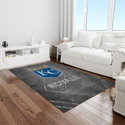 MLB Kansas City Royals Baseball Team Logo Rectangle Area Rug KCR68