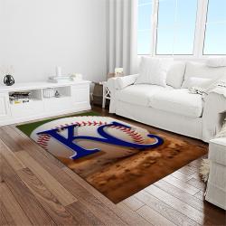MLB Kansas City Royals Baseball Team Logo Rectangle Area Rug KCR69