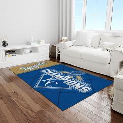 MLB Kansas City Royals Baseball Team Logo Rectangle Area Rug KCR76