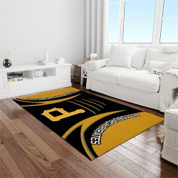 MLB Pittsburgh Pirates Baseball Team Logo Rectangle Area Rug PP02