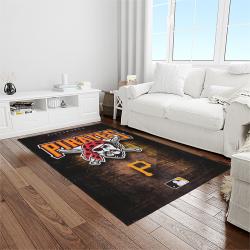 MLB Pittsburgh Pirates Baseball Team Logo Rectangle Area Rug PP21