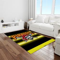 MLB Pittsburgh Pirates Baseball Team Logo Rectangle Area Rug PP26