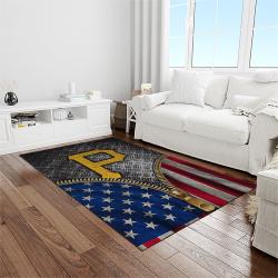 MLB Pittsburgh Pirates Baseball Team Logo Rectangle Area Rug PP30