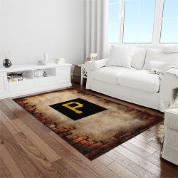 MLB Pittsburgh Pirates Baseball Team Logo Rectangle Area Rug PP34