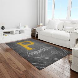 MLB Pittsburgh Pirates Baseball Team Logo Rectangle Area Rug PP42
