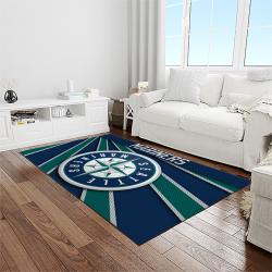 MLB Seattle Mariners Baseball Team Logo Rectangle Area Rug SM06