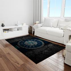 MLB Seattle Mariners Baseball Team Logo Rectangle Area Rug SM24