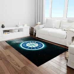 MLB Seattle Mariners Baseball Team Logo Rectangle Area Rug SM29