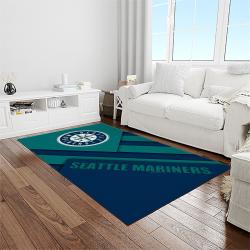 MLB Seattle Mariners Baseball Team Logo Rectangle Area Rug SM30