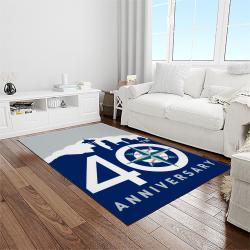 MLB Seattle Mariners Baseball Team Logo Rectangle Area Rug SM33