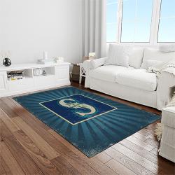 MLB Seattle Mariners Baseball Team Logo Rectangle Area Rug SM41