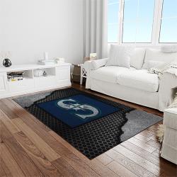 MLB Seattle Mariners Baseball Team Logo Rectangle Area Rug SM42