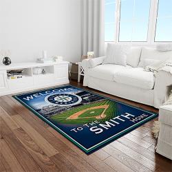 MLB Seattle Mariners Baseball Team Logo Rectangle Area Rug SM45