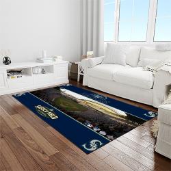 MLB Seattle Mariners Baseball Team Logo Rectangle Area Rug SM48