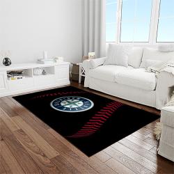 MLB Seattle Mariners Baseball Team Logo Rectangle Area Rug SM56
