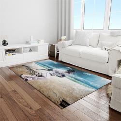 MLB Seattle Mariners Baseball Team Logo Rectangle Area Rug SM60