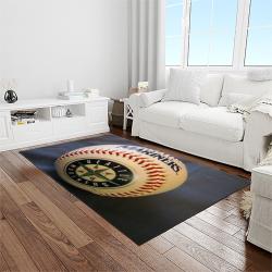 MLB Seattle Mariners Baseball Team Logo Rectangle Area Rug SM61