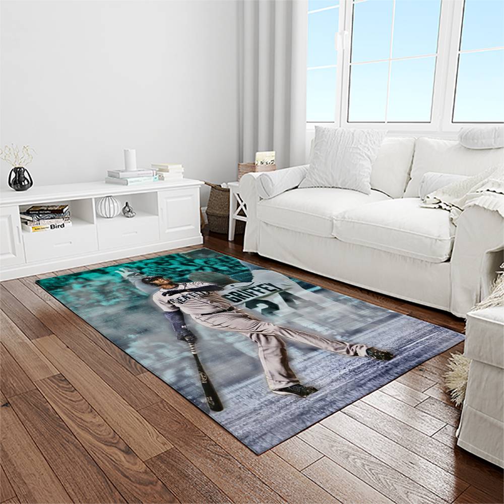 MLB Seattle Mariners Baseball Team Logo Rectangle Area Rug SM63