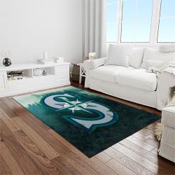 MLB Seattle Mariners Baseball Team Logo Rectangle Area Rug SM70