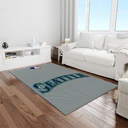 MLB Seattle Mariners Baseball Team Logo Rectangle Area Rug SM74