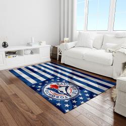 MLB Toronto Blue Jays Baseball Team Logo Rectangle Area Rug TBJ11