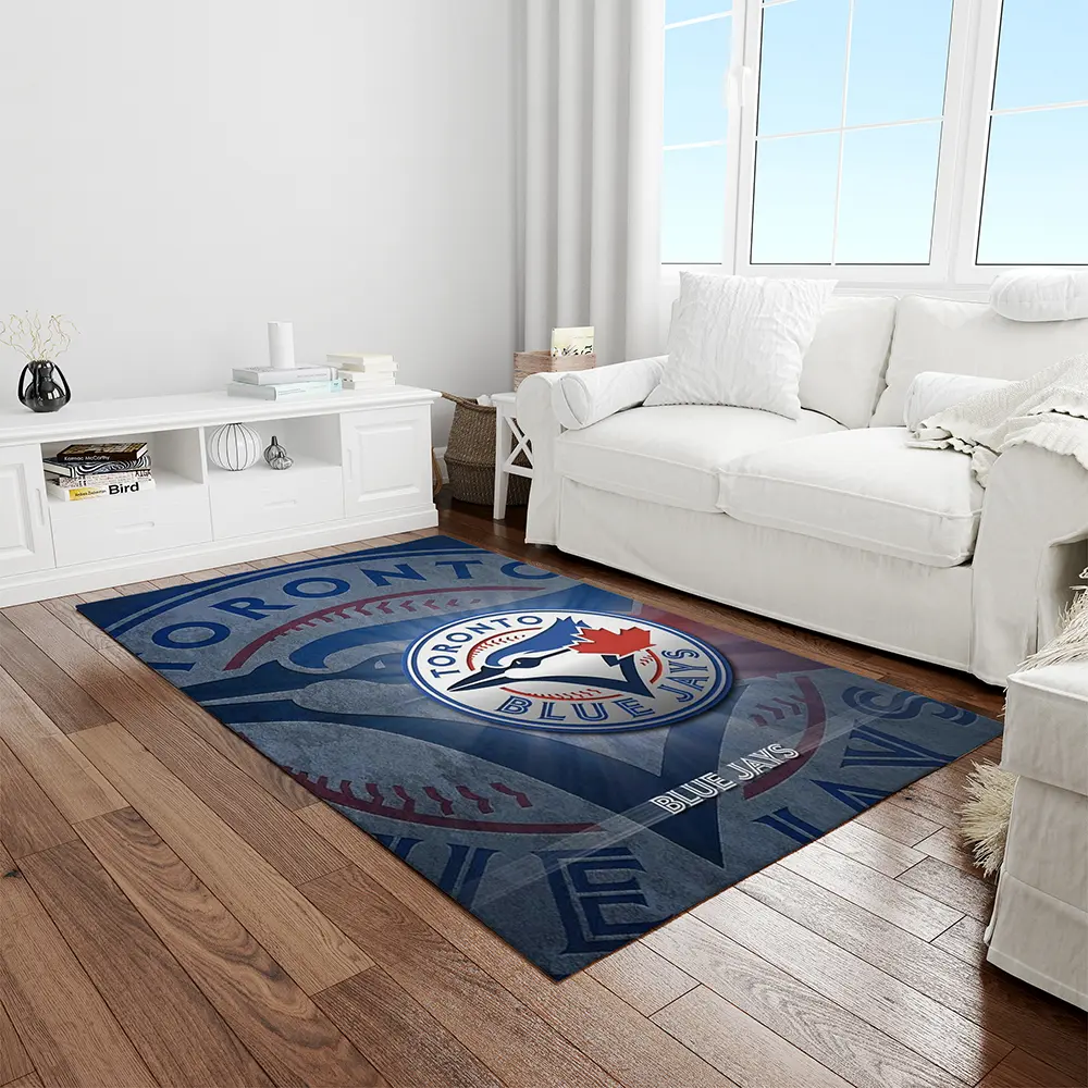 MLB Toronto Blue Jays Baseball Team Logo Rectangle Area Rug TBJ15